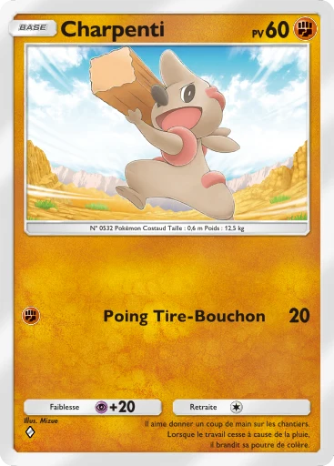Carte Pokémon Charpenti de l'extension Gardiens Astraux