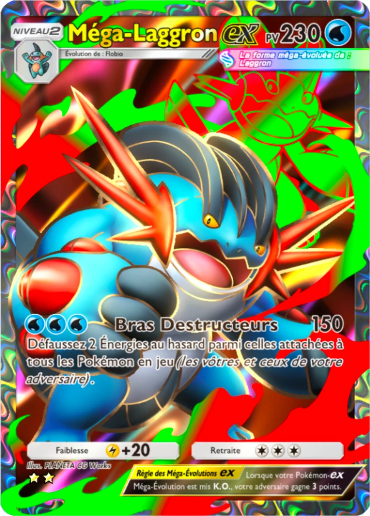 Carte Pokémon Méga-Laggron-ex de l'extension Parade Onirique