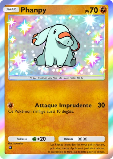 Carte Pokémon Phanpy de l'extension Parade Onirique