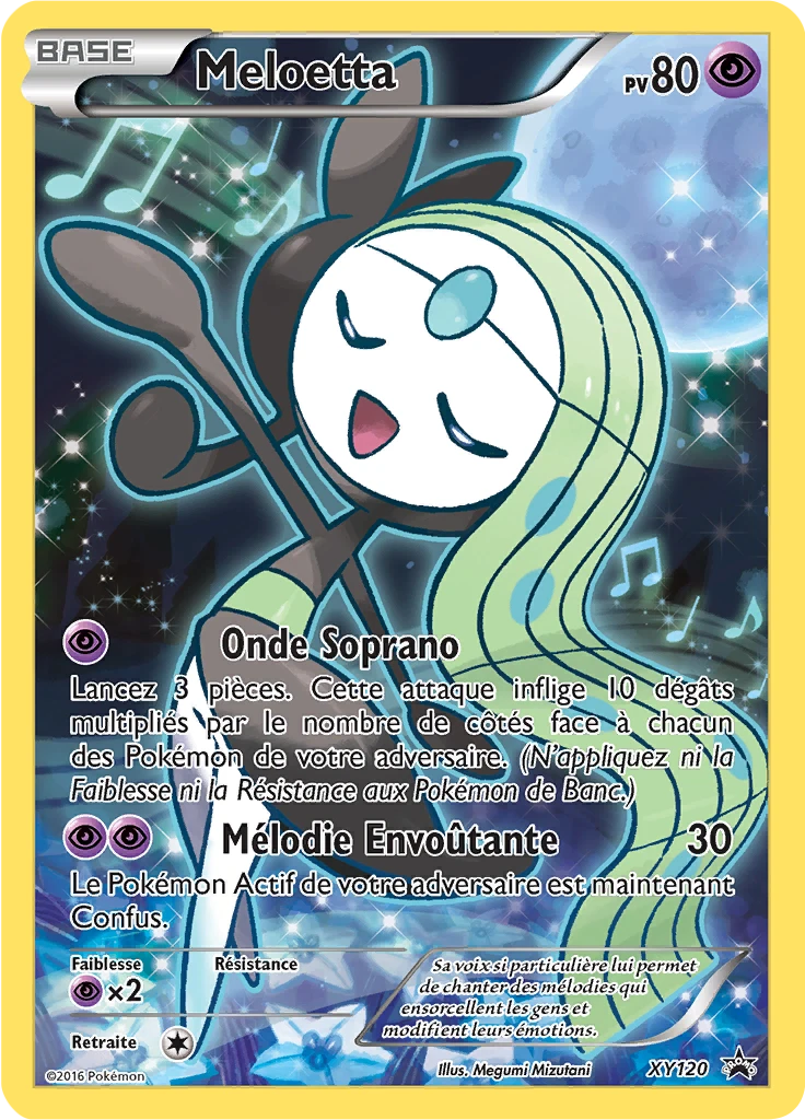 Carte Pokémon Meloetta de l'extension Promo XY