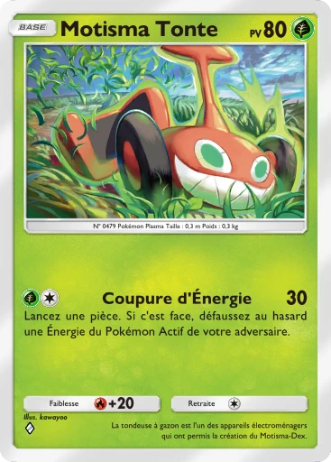 Carte Pokémon Motisma Tonte de l'extension Choc Spatio-Temporel