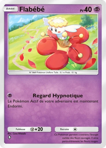 Carte Pokémon Flabébé de l'extension L'Île Fabuleuse