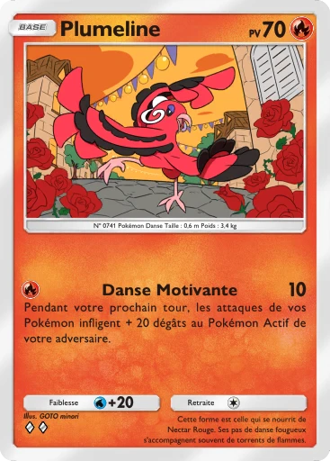 Carte Pokémon Plumeline de l'extension Parade Onirique