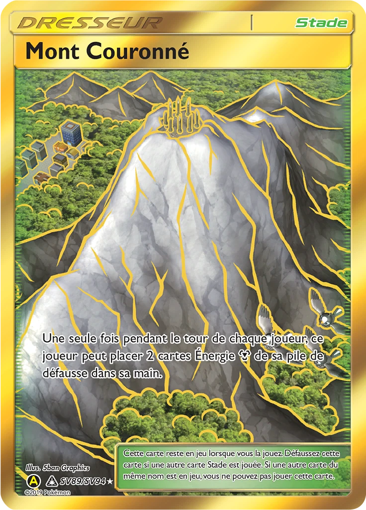 Carte Pokémon Mont Couronné de l'extension Destinées Occultes