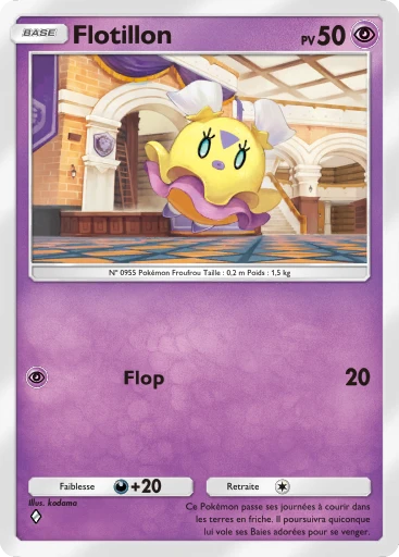 Carte Pokémon Flotillon de l'extension Merveilles de Paldea