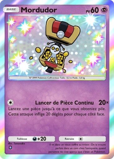 Carte Pokémon Mordudor de l'extension Merveilles de Paldea
