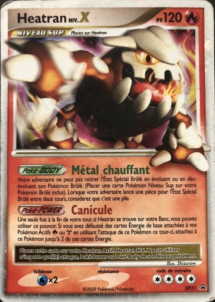 Carte Pokémon Heatran de l'extension Promo DP