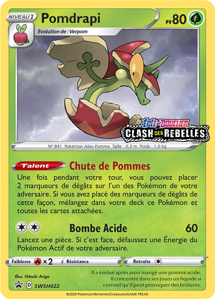 Carte Pokémon Pomdrapi de l'extension Promo SWSH