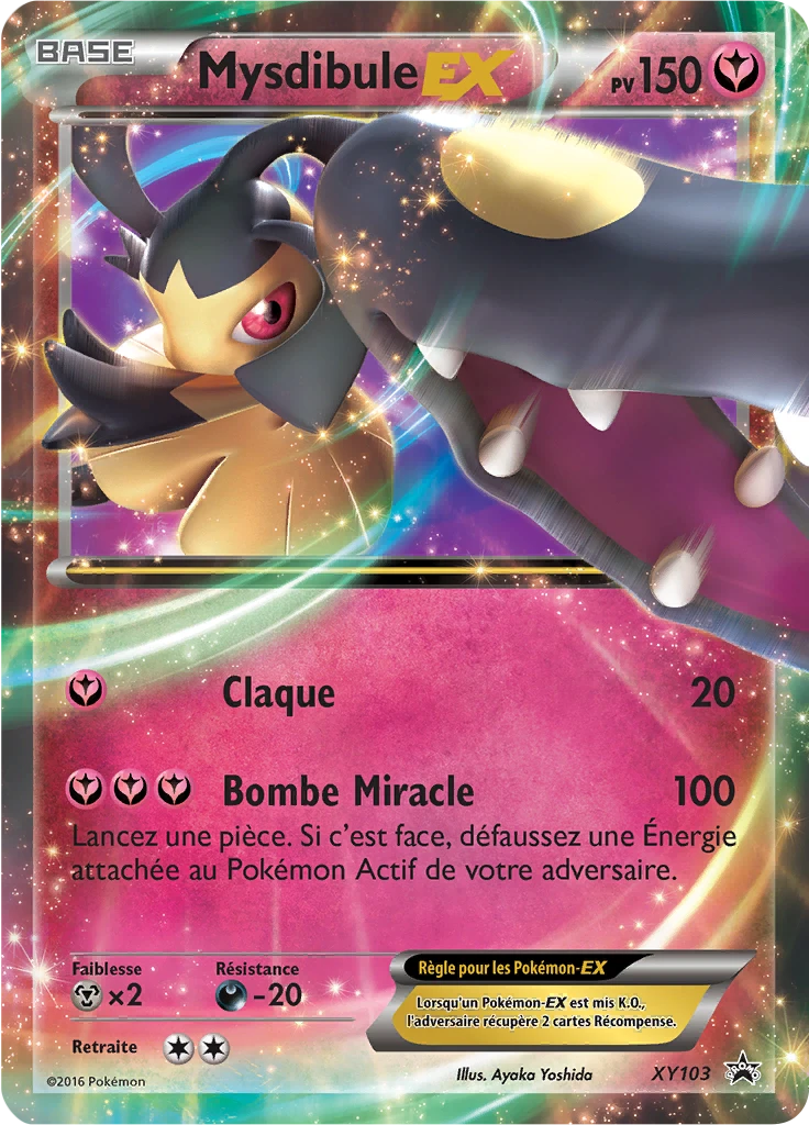 Carte Pokémon Mysdibule EX de l'extension Promo XY