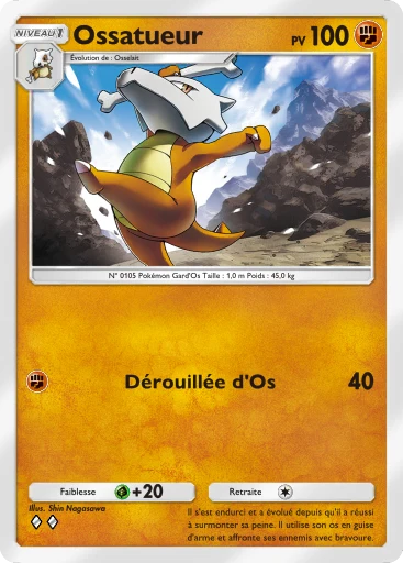 Carte Pokémon Ossatueur de l'extension Puissance Génétique