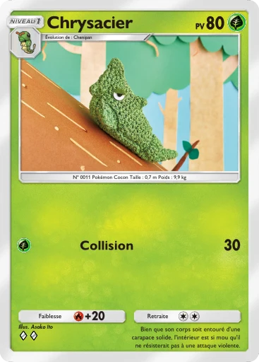 Carte Pokémon Chrysacier de l'extension Jours Heureux