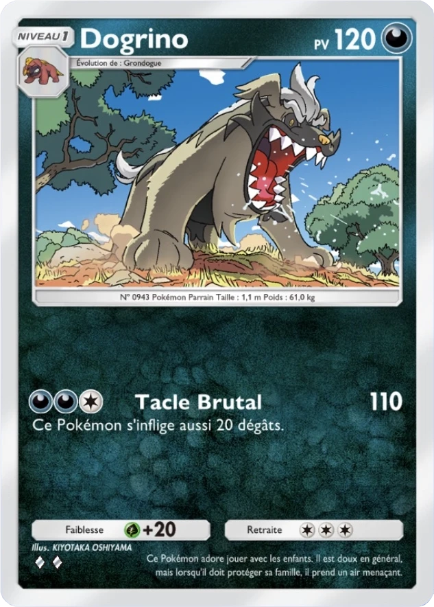 Carte Pokémon Dogrino de l'extension Merveilles de Paldea