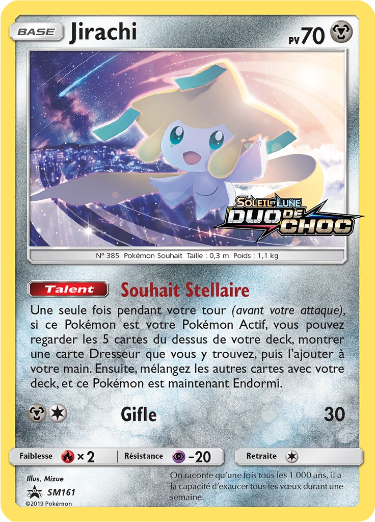 Carte Pokémon Jirachi de l'extension Promo SM