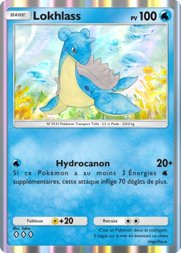 Carte Pokémon Lokhlass de l'extension Puissance Génétique