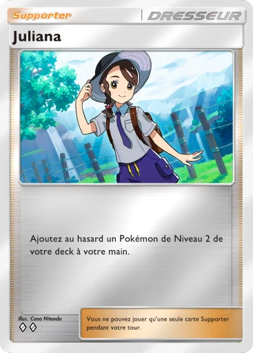 Carte Pokémon Juliana de l'extension Booster de Luxe Méga