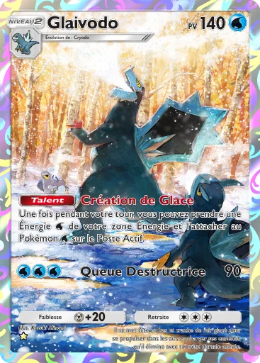 Carte Pokémon Glaivodo de l'extension Booster de Luxe Méga