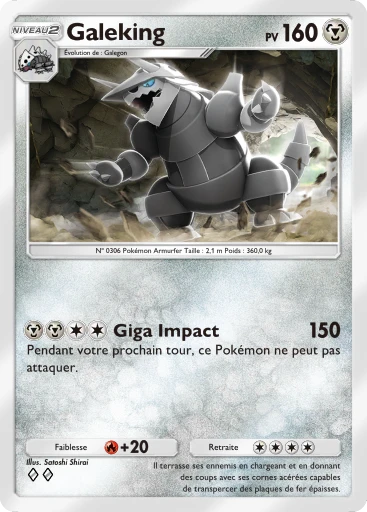 Carte Pokémon Galeking de l'extension Crise Interdimensionnelle