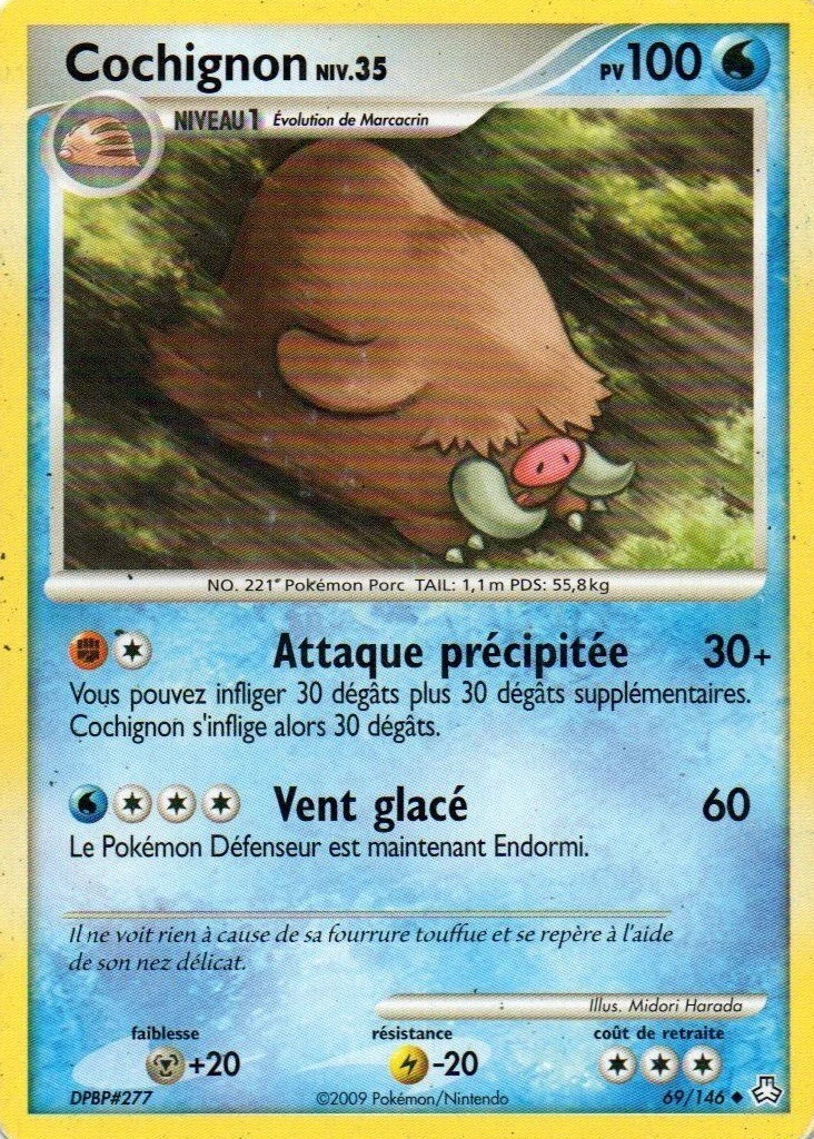 Carte Pokémon Cochignon de l'extension Éveil des Légendes