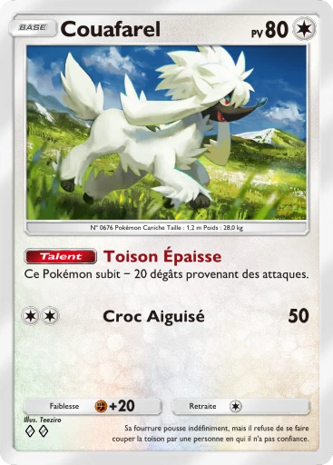 Carte Pokémon Couafarel de l'extension Méga-Ascension