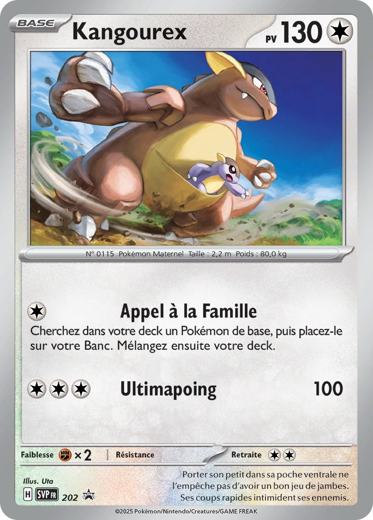 Carte Pokémon Kangourex de l'extension SVP Black Star Promos