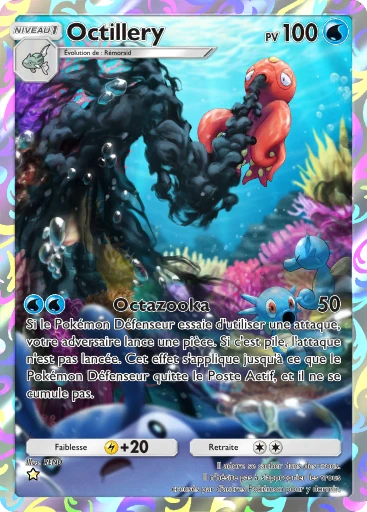 Carte Pokémon Octillery de l'extension Sagesse entre Ciel et Mer