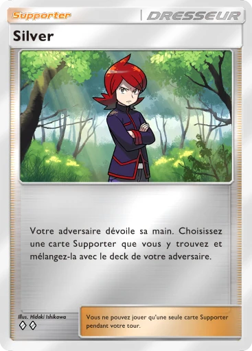 Carte Pokémon Silver de l'extension Booster de Luxe ex