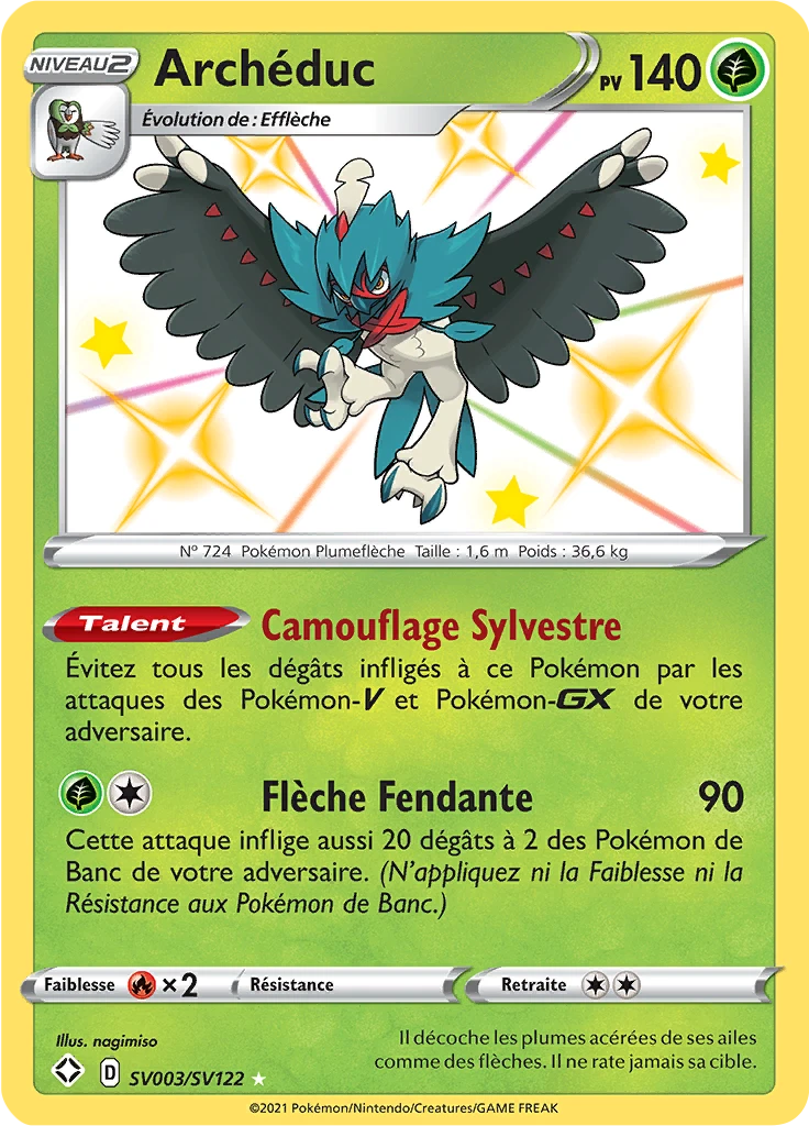 Carte Pokémon Archéduc de l'extension Destinées Radieuses