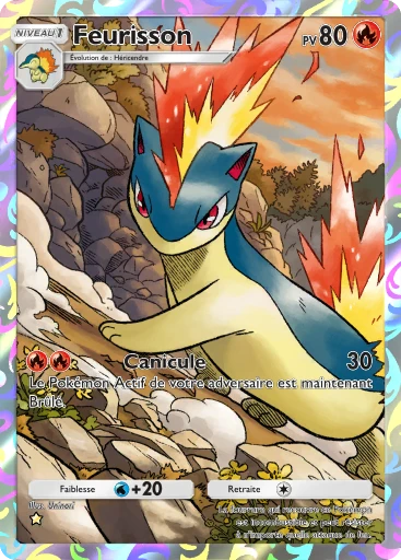 Carte Pokémon Feurisson de l'extension Domination Céleste