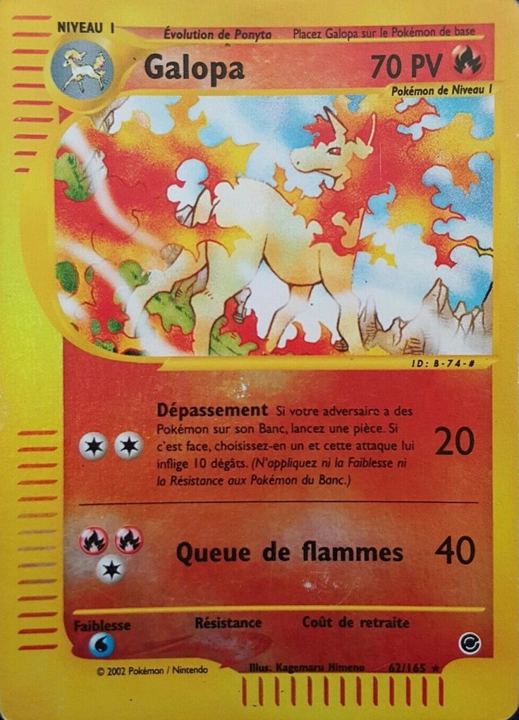Carte Pokémon Galopa de l'extension Expedition