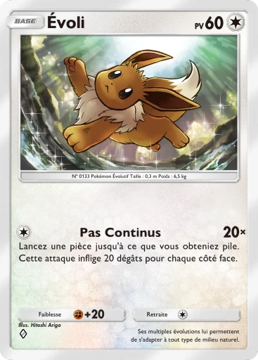 Carte Pokémon Évoli de l'extension L'Île Fabuleuse