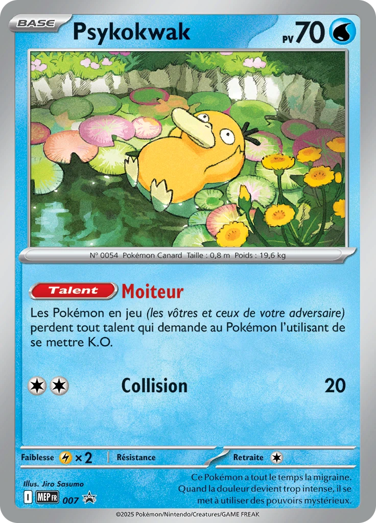 Carte Pokémon Psykokwak de l'extension MEP Black Star Promos