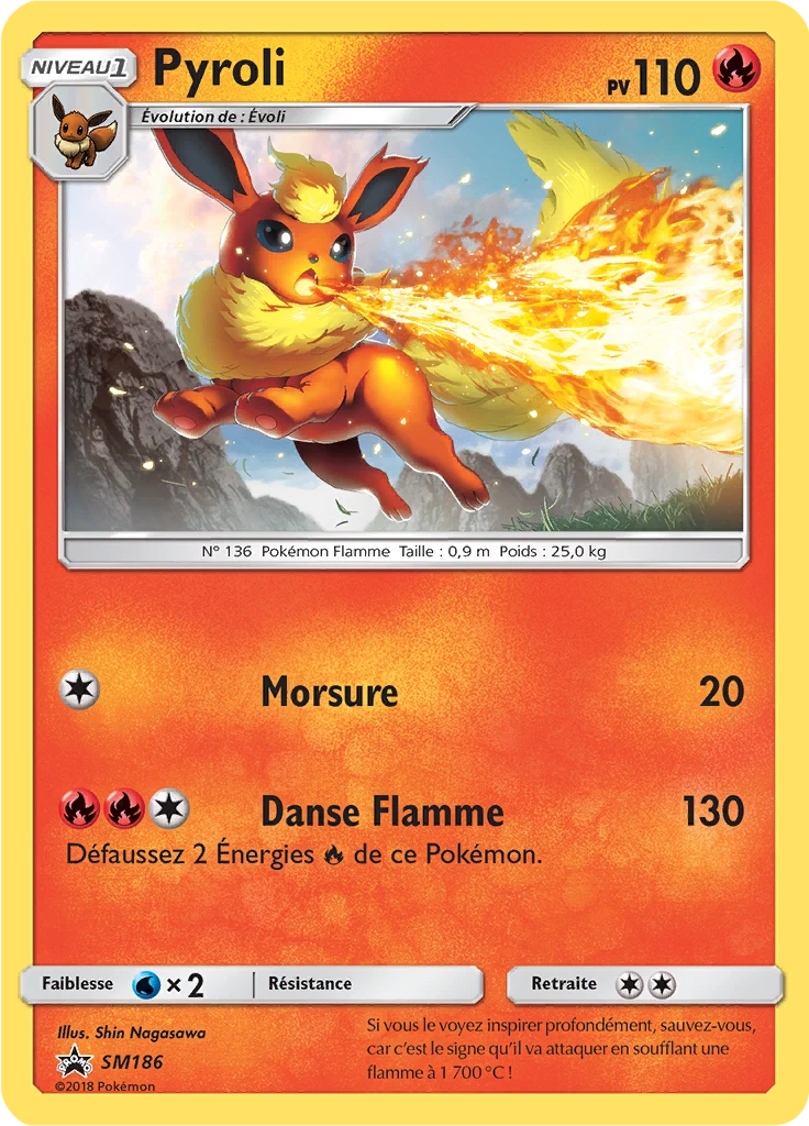 Carte Pokémon Pyroli de l'extension Promo SM