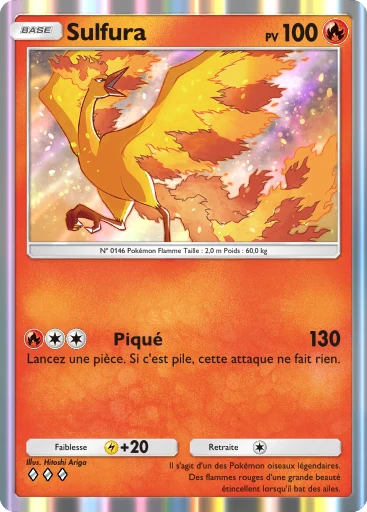 Carte Pokémon Sulfura de l'extension Puissance Génétique