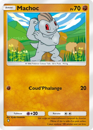 Carte Pokémon Machoc de l'extension Booster de Luxe ex