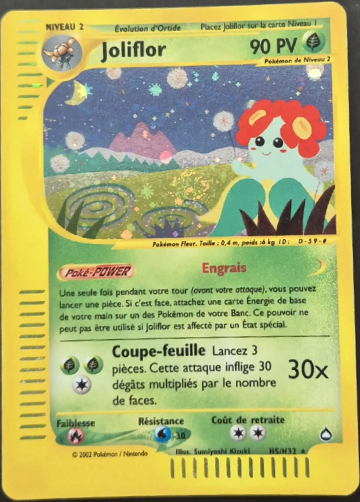 Carte Pokémon Joliflor de l'extension Aquapolis