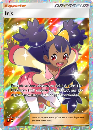 Carte Pokémon Iris de l'extension Booster de Luxe Méga