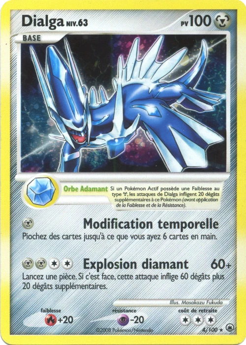 Carte Pokémon Dialga de l'extension Aube Majestueuse
