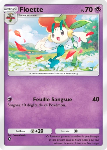 Carte Pokémon Floette de l'extension L'Île Fabuleuse