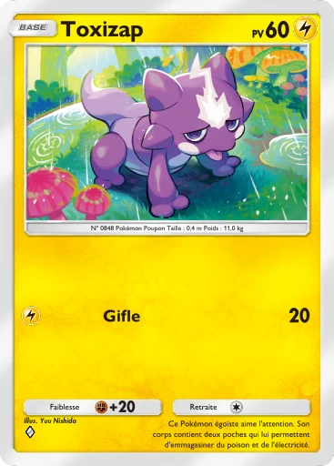 Carte Pokémon Toxizap de l'extension Aura Palpitante