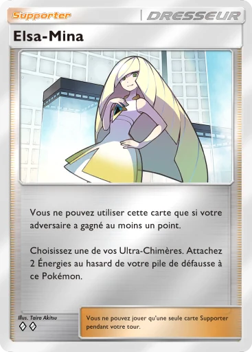 Carte Pokémon Elsa-Mina de l'extension Booster de Luxe ex