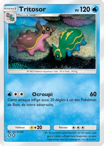 Carte Pokémon Tritosor de l'extension Choc Spatio-Temporel