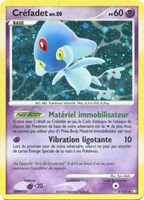 Carte Pokémon Créfadet de l'extension Trésors Mystérieux