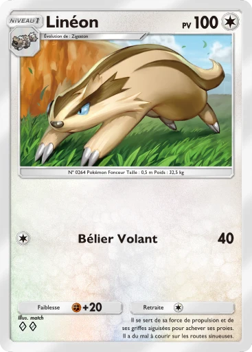 Carte Pokémon Linéon de l'extension Méga-Ascension