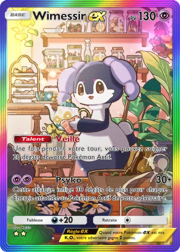 Carte Pokémon Wimessir-ex de l'extension Méga-Ascension