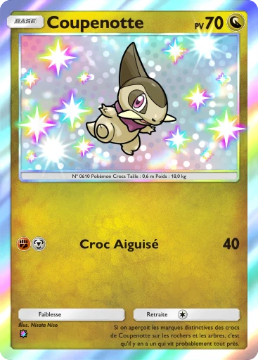 Carte Pokémon Coupenotte de l'extension Méga-Rayonnement