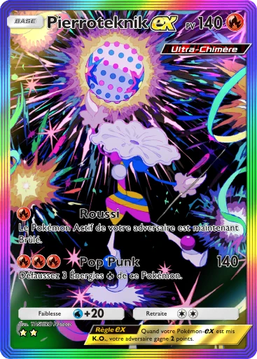 Carte Pokémon Pierroteknik-ex de l'extension Parade Onirique