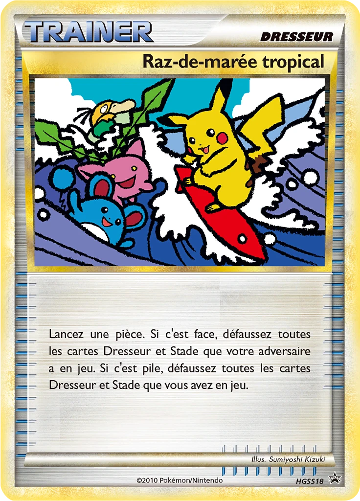 Carte Pokémon Raz-de-marée tropical de l'extension Promo HGSS