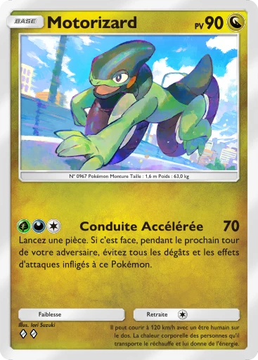 Carte Pokémon Motorizard de l'extension Domination Céleste