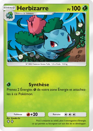 Carte Pokémon Herbizarre de l'extension Embrasement Écarlate