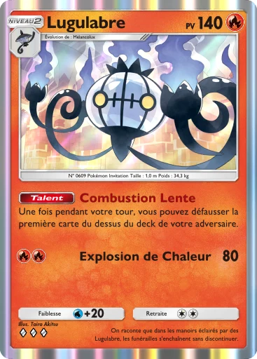 Carte Pokémon Lugulabre de l'extension Méga-Ascension